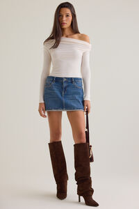 Rhea Asymmetrical Fitted Knit Top - Altar'd State