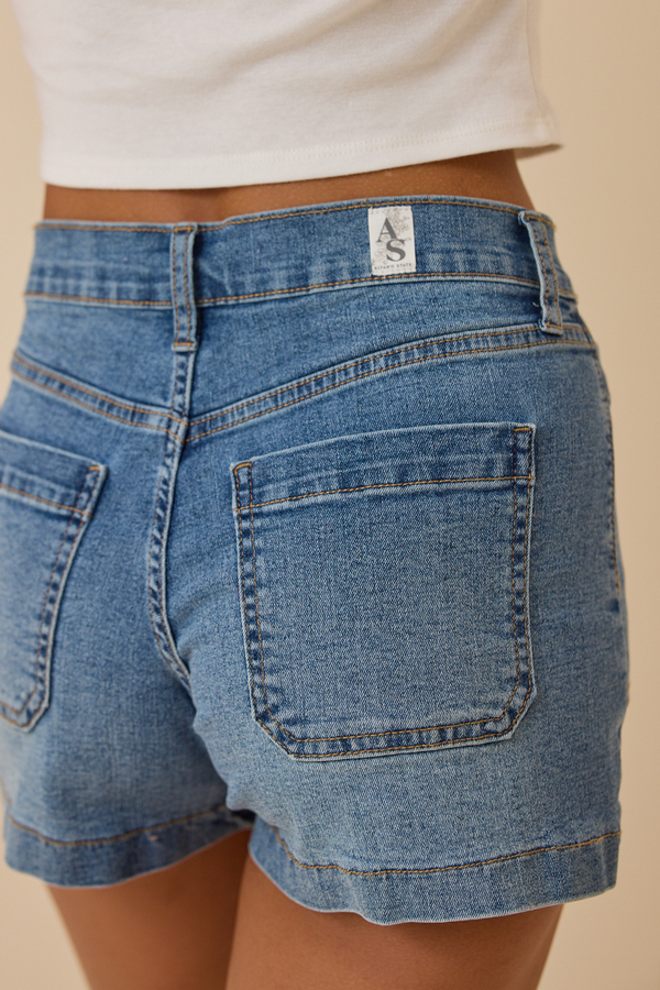Sable Denim Shorts Detail 6 - Altar'd State