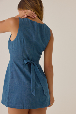 Cindy Denim Romper - Altar'd State - 
