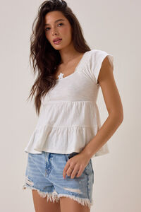 Leylani Tiered Babydoll Top Detail 2 - Altar'd State