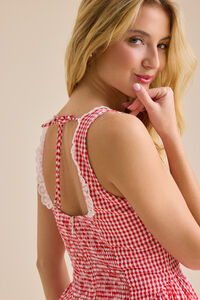 Noa Gingham Romper Detail 7 - Altar'd State