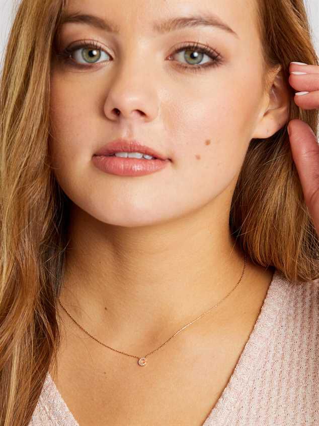 Rhinestone Initial Necklace – C | Altar 
