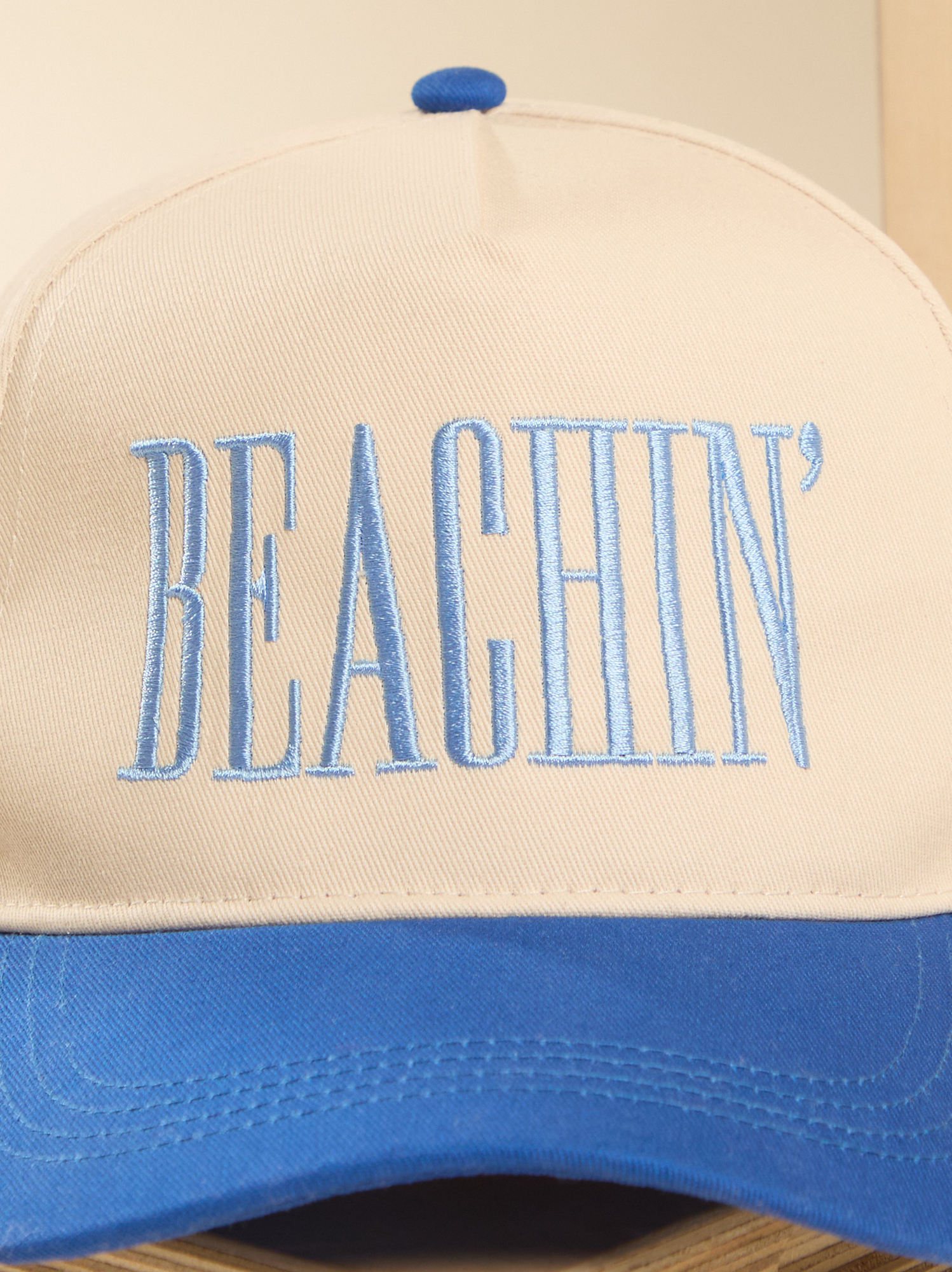 Beachin Trucker Hat in Blue | Altar'd State