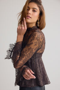 Maile Lace Flare Top Detail 6 - Altar'd State