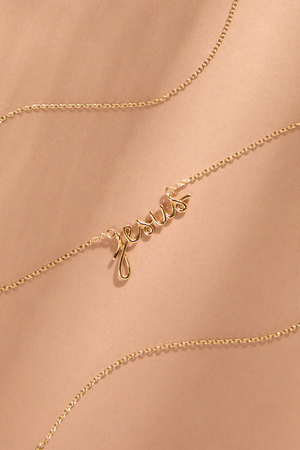 Jesus Charm Necklace - Altar'd State - 