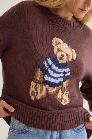 Maya Teddy Bear Sweater - Altar'd State