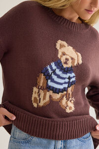 Maya Teddy Bear Sweater Detail 3 - Altar'd State