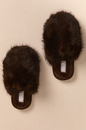 Elayna Fur Slipper - Altar'd State - 