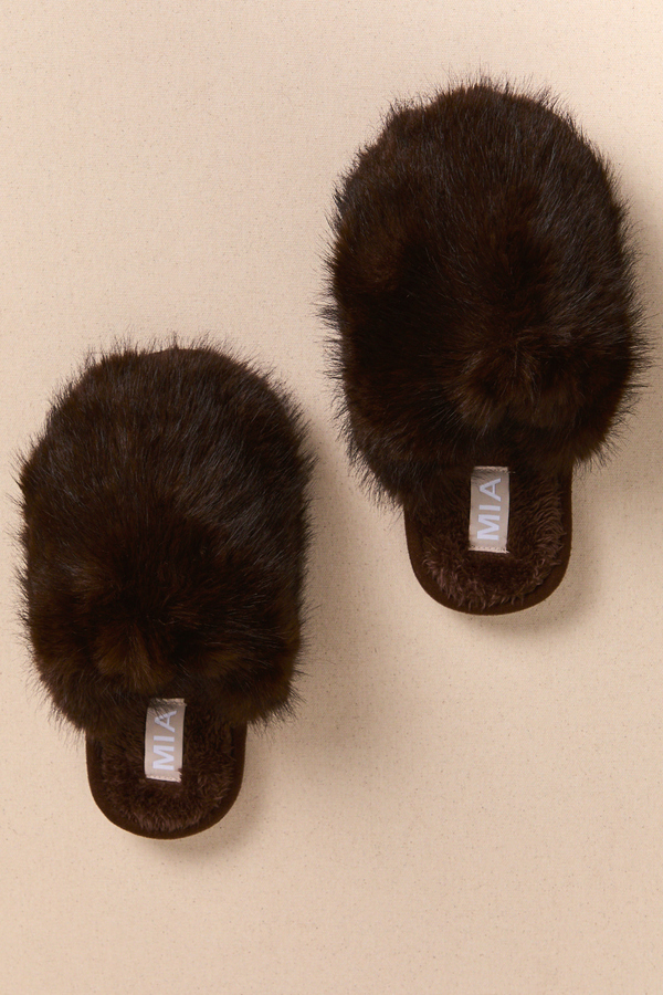 Elayna Fur Slipper - Altar'd State