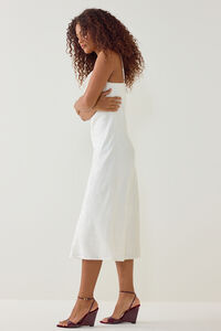 Olandria Satin Midi Dress Detail 4 - Altar'd State