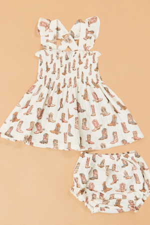 Future Cowgirl Smocked Tank & Bloomer - Altar'd State - 