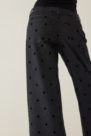 Josie Polka Dot Wide Leg Jean - Altar'd State