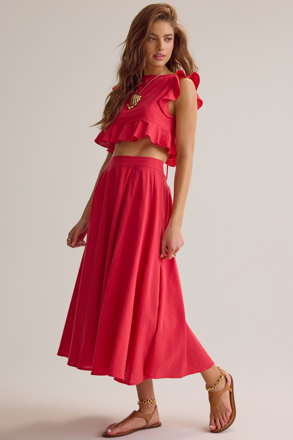 Lunella Tie Back Crop Top Detail 5 - Altar'd State