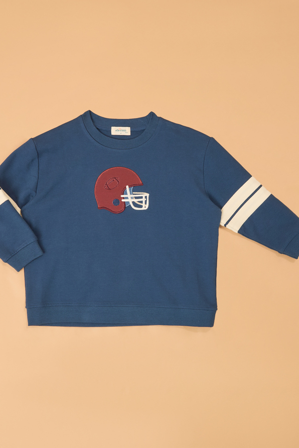 Frank Football Helmet Sweatshirt Detail 2 - Altar'd State