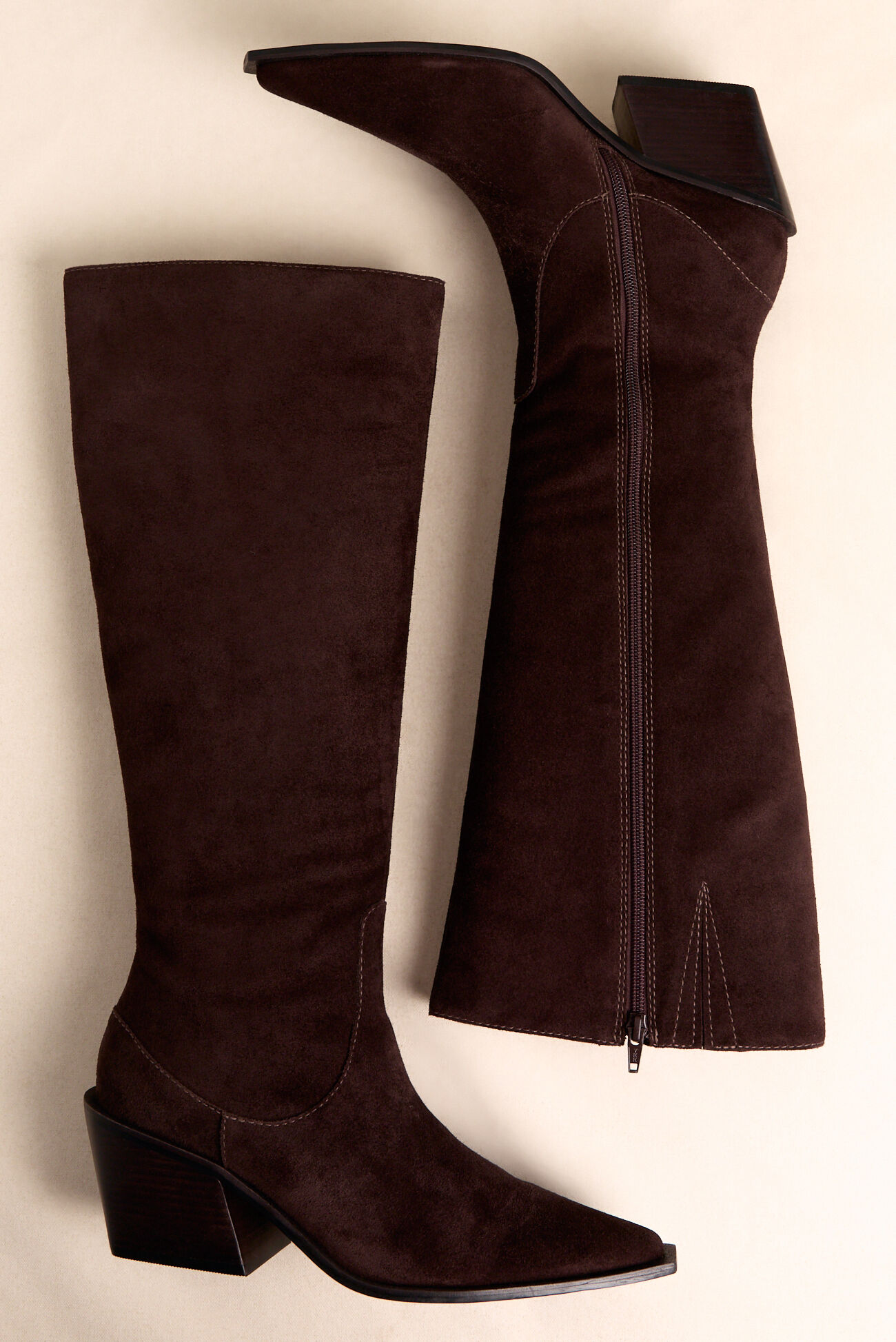 Antony Suede Block Heel Boot