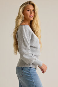 Marisol Boatneck Banded Hem Sweater Detail 4 - Altar'd State