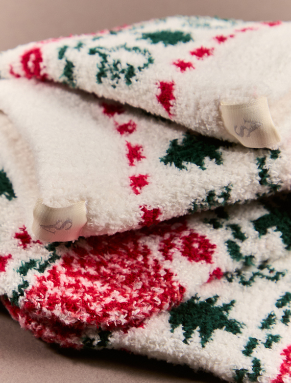 Christmas Tree Fairisle Cozy Sock Detail 3 - Altar'd State