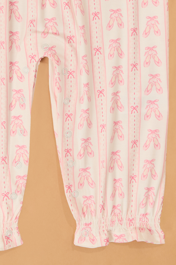 Kimberly Ballet Stripe Overalls Detail 2 - Altar'd State