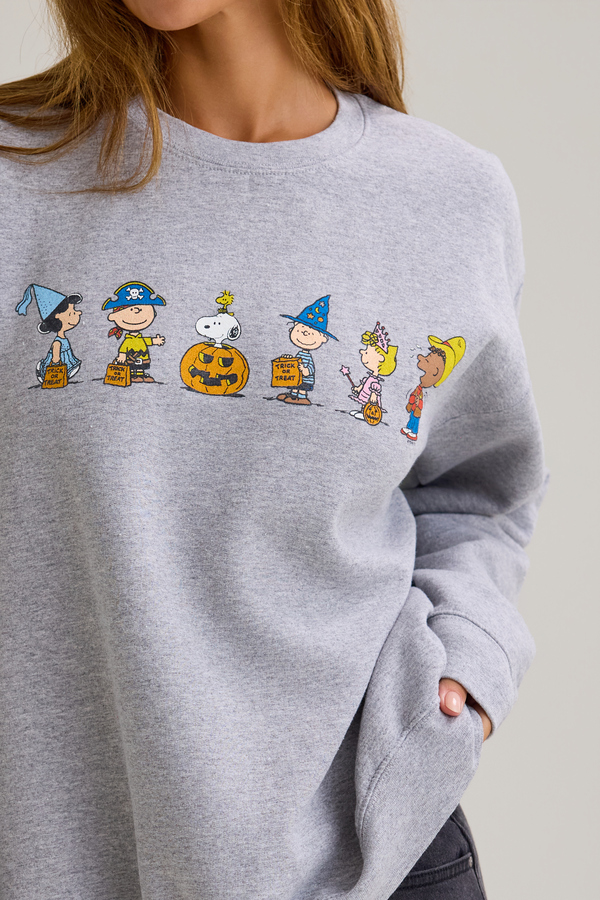 Peanuts Trick Or Treat Pullover Detail 2 - Altar'd State