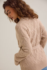 Clara Cable Wrap Cardigan Detail 6 - Altar'd State