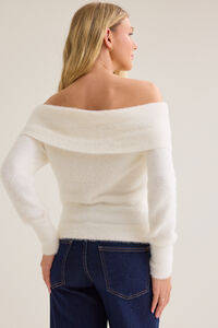 Esti Off The Shoulder Sweater Detail 5 - Altar'd State