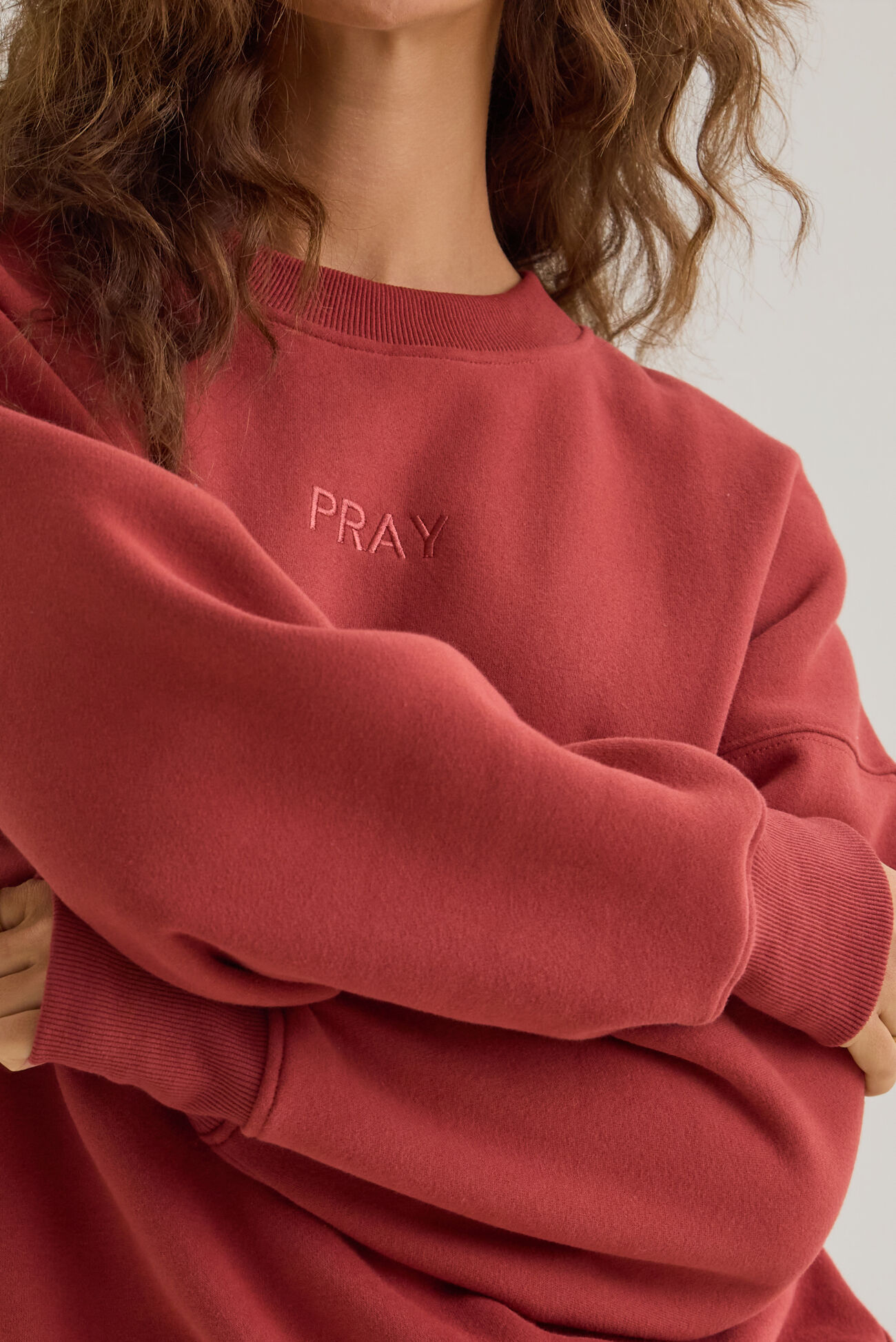 Pray Applique Pullover