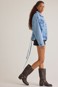 Lianna Tie-Waist Denim Jacket Detail 3 - Altar'd State