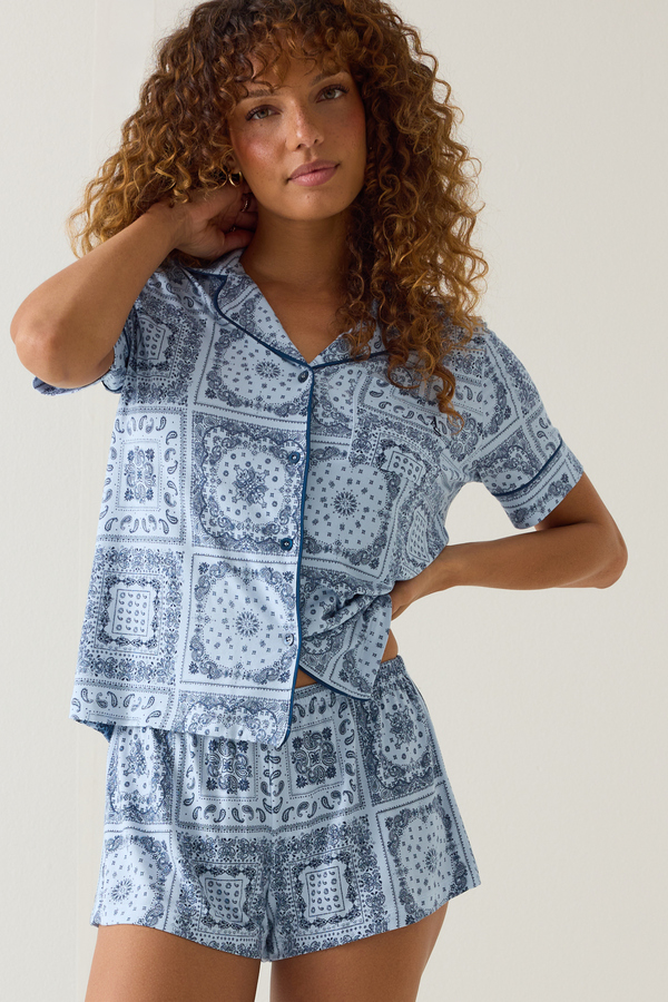 Haley Bandana Lounge Shorts - Altar'd State