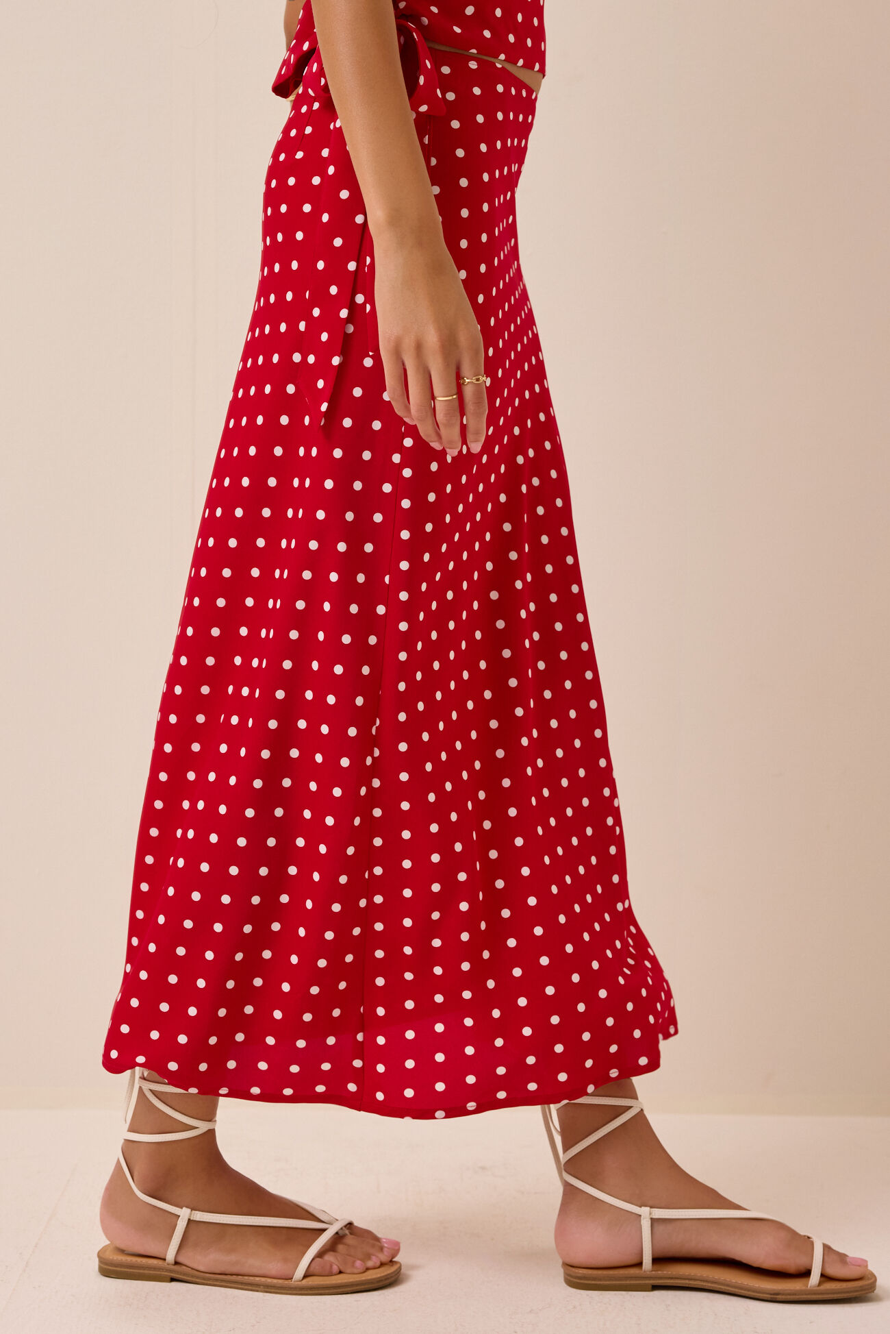 Jaycee Dot Midi Skirt