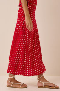Jaycee Dot Midi Skirt Detail 4 - Altar'd State