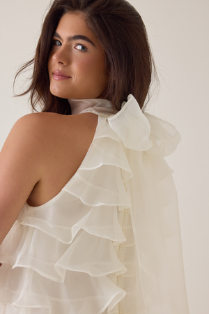 Ashen Ruffle Mini Dress - Altar'd State