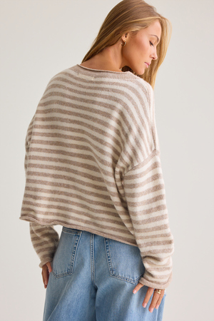 Madeline Striped Cardigan - Altar'd State - 