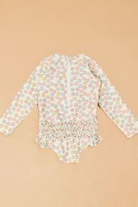 Sarah Long Sleeve Ruffle Butt Swimsuit Detail 4 - Altar'd State