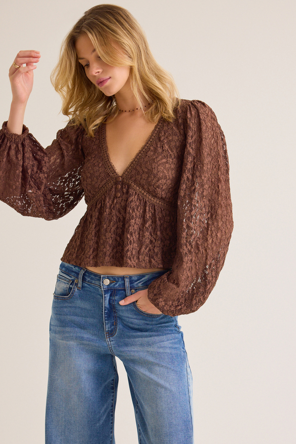Lovely Lace Babydoll Top - Altar'd State