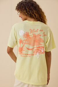 Meet By The Sea Graphic Tee Detail 2 - Altar'd State