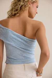 Amoura Lace One Shoulder Tank Detail 6 - Altar'd State