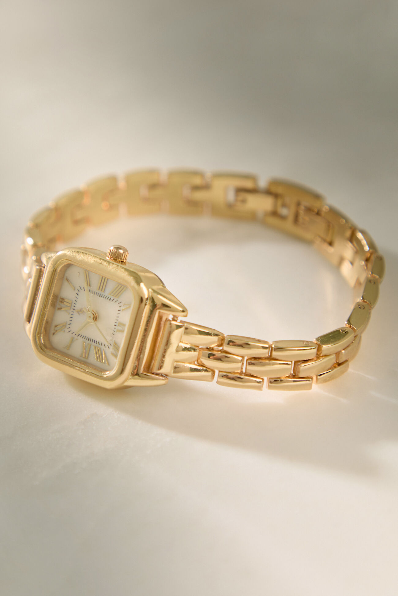 Square Face Watch Panther Link