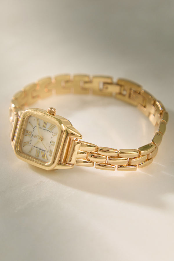 Square Face Watch Panther Link Detail 2 - Altar'd State