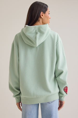 Grinchy Embroidered Hoodie - Altar'd State - 