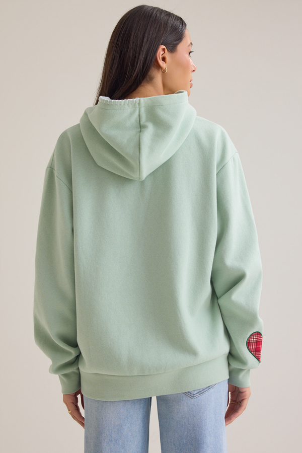 Grinchy Embroidered Hoodie Detail 7 - Altar'd State