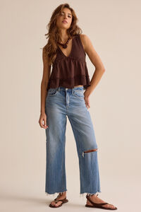 Samara Waffle V Neck Tank - Altar'd State