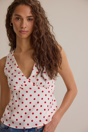 Brianna Dot Satin Tank - Altar'd State - 