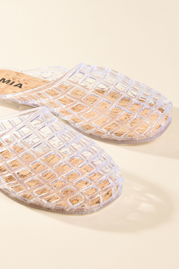 Darby Jelly Cage Mule Flat Detail 2 - Altar'd State
