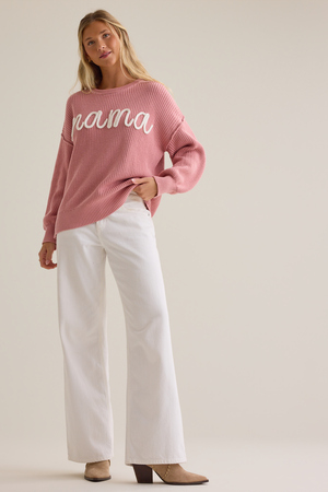 Maeve Mama Topstitch Sweater - Altar'd State - 