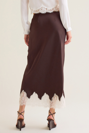 Sorella Lace Trim Maxi Skirt - Altar'd State