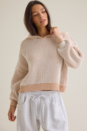 Cozy Ribbed Haven Hoodie - Altar'd State