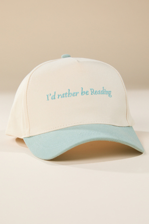 I'd Rather Be Reading Baseball Hat - Altar'd State - 