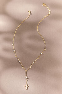 Eve Pearl Sparkle Necklace Detail 2 - Altar'd State