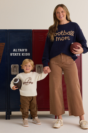Football Mom Stitched Sweater - Altar'd State - 