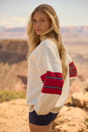 Roster Stripe Mock Neck - Altar'd State - 